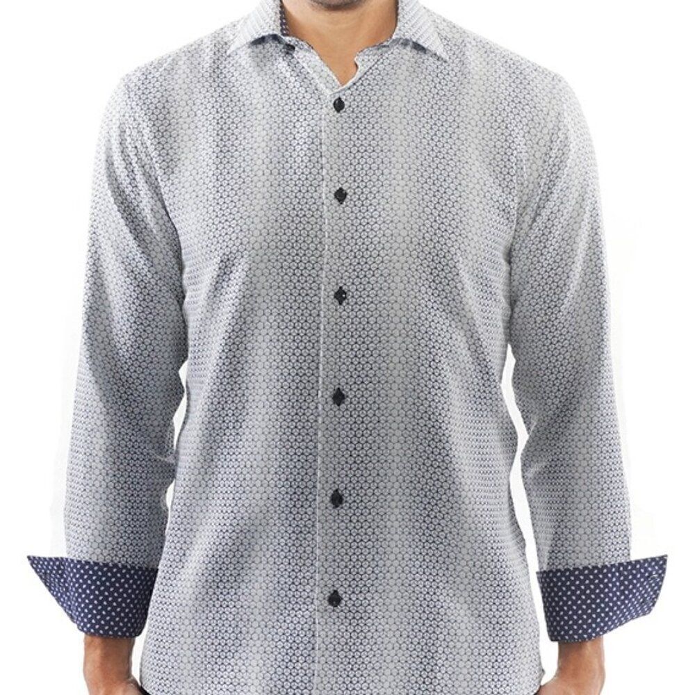 Quieti 100% Fine Cotton Luxury Men's Shirt Size S Korea NWOT